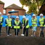 Groundbreaking shot with St Edmund Hall and project partners