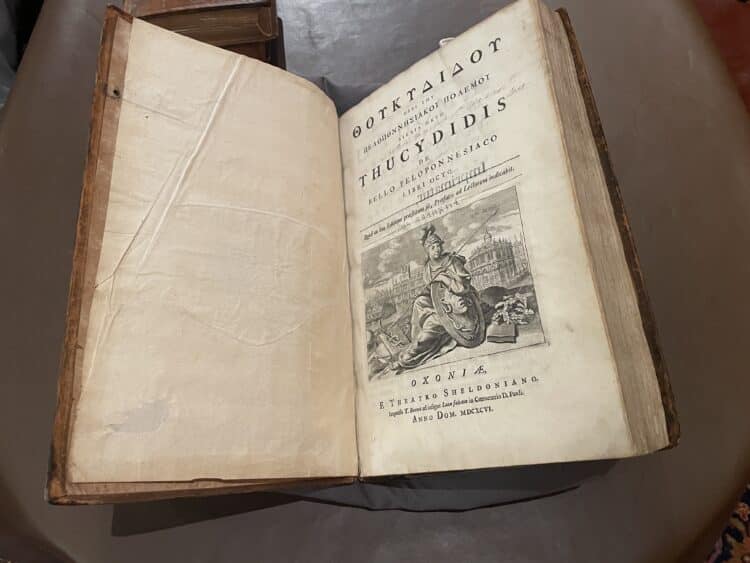 Thucydides De bello Peloponnesiaco (Oxford, 1796, Fol. Q 10)