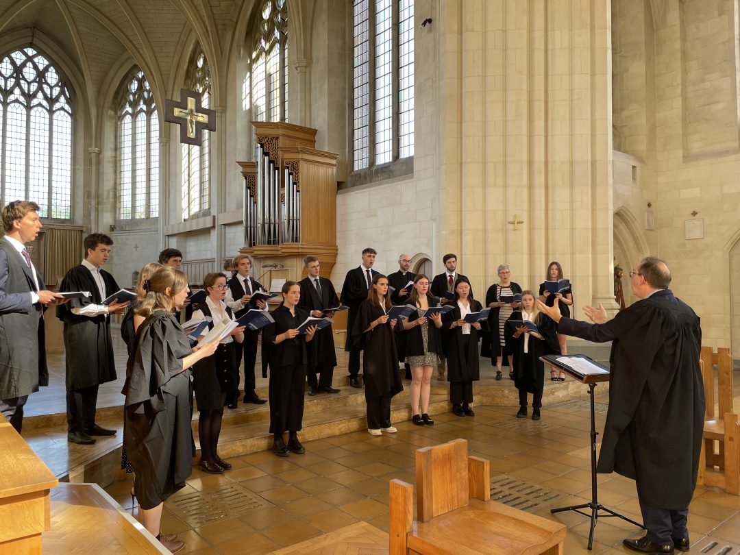 The Choir of St Edmund Hall at Douai Abbey