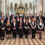 Choir of St Edmund Hall in Pontigny Abbey in a group shot