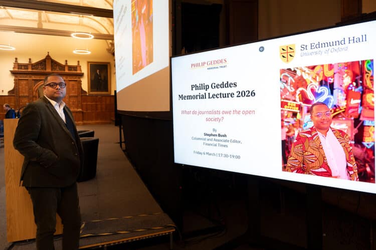 Stephen Bush at Geddes Lecture 2026