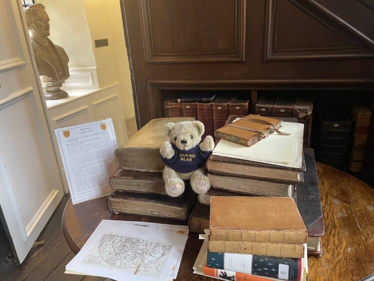 Edmund Bear Assisting with the exhibition