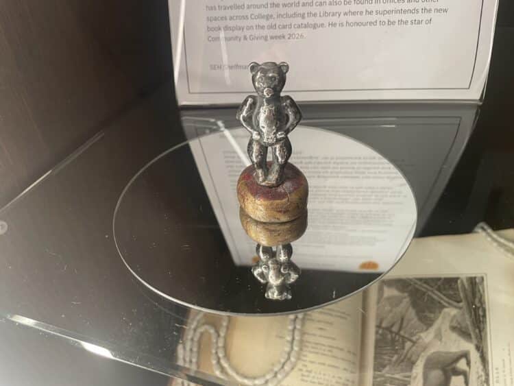 Silver bear belonging to St Edmund Hall (age unknown)