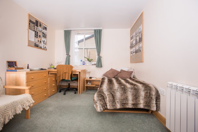 Student Bedroom in William R Mill Building on Dawson Street