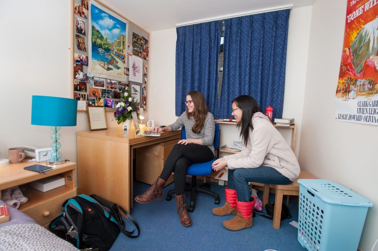 Visiting students in a room in the William R Miller building in Dawson Street