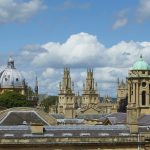 The beautiful Oxford skyline taken from the roof of Teddy Hall