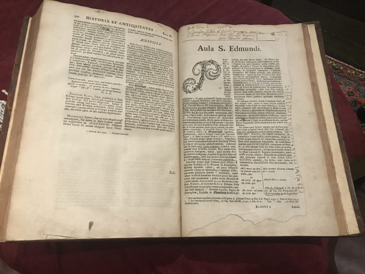 Old Library copy of Historia et antiquitates Universitatis Oxoniensis