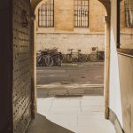 Looking towards Queen's Lane through the main doorway into St Edmund Hall