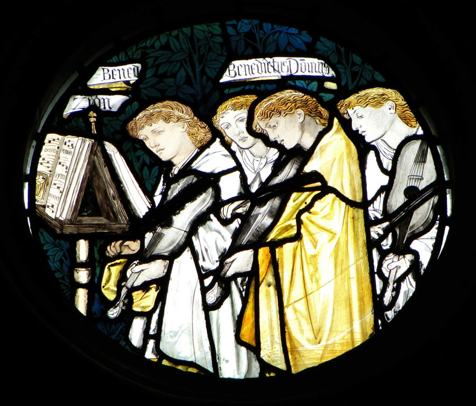 Right circular panel in the East Window of the College Chapel