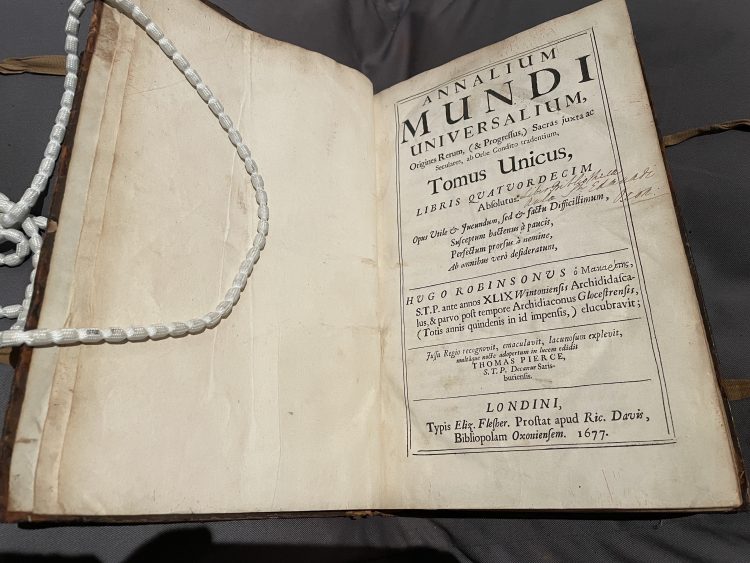 Hugh Robinson, Annalium mundi universalium (London, 1677, Shelfmark Fol. G 12)