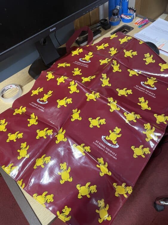 ‘Teddy Bear’ motif apron (c.1995)]