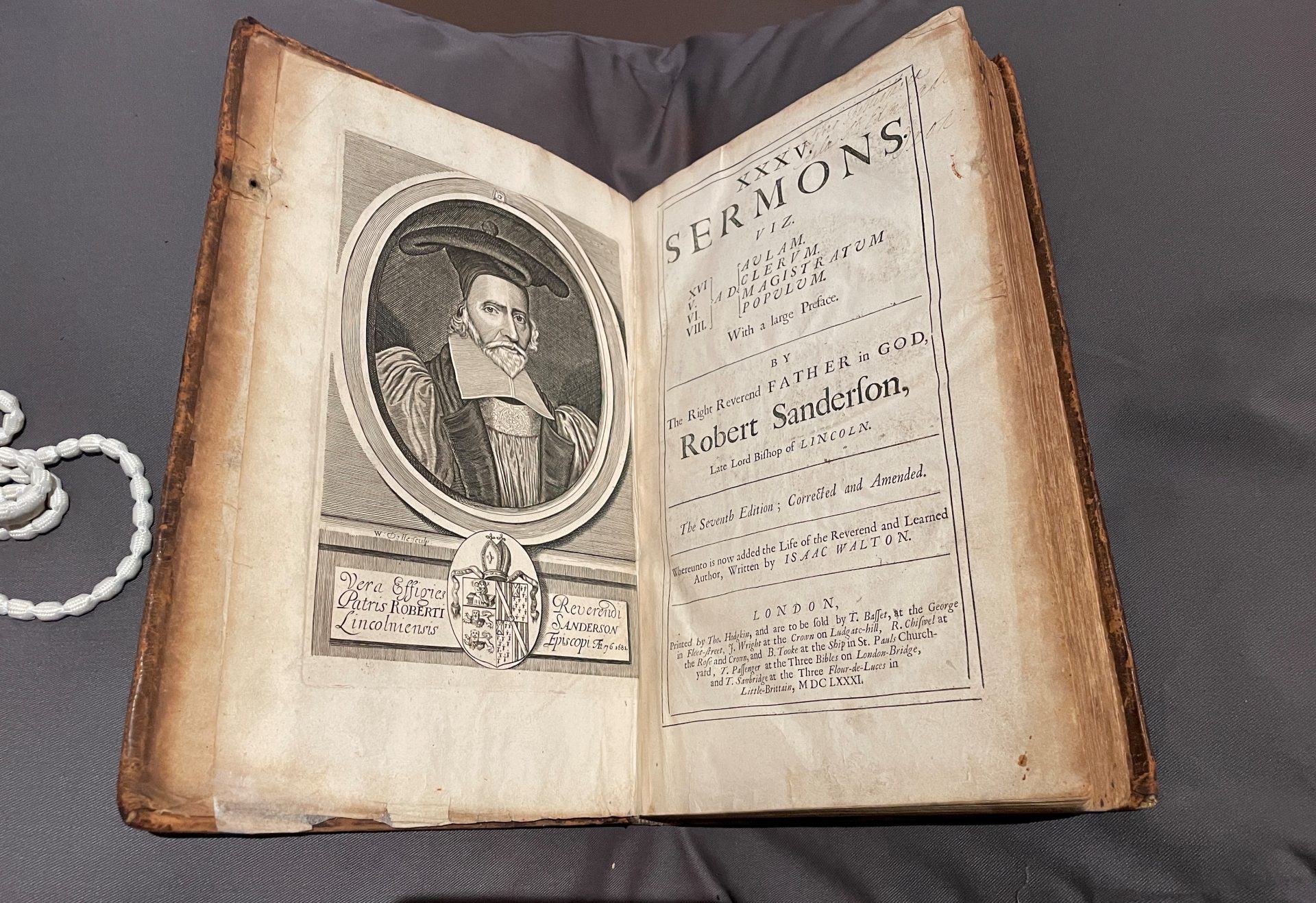 Richard Sanderson, XXXV Sermons (London, 1681, Shelfmark Fol. G 6