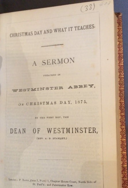 Stanley, Arthur Penryn Christmas Day and what it teaches : a sermon preached in Westminster Abbey, on Christmas Day
