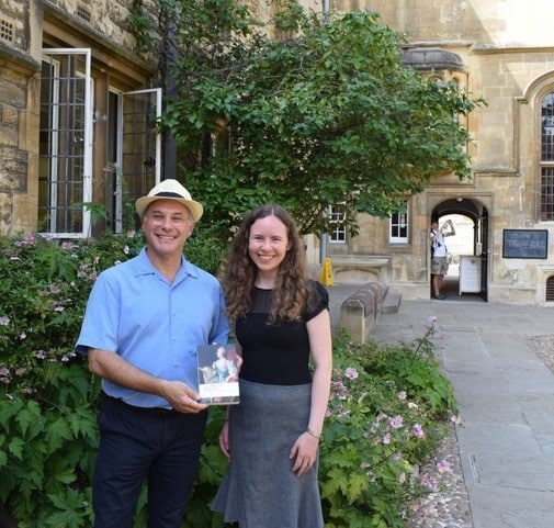 Professor Andrew kahn and Professor kelsey Rubin-Detlev at Teddy Hall