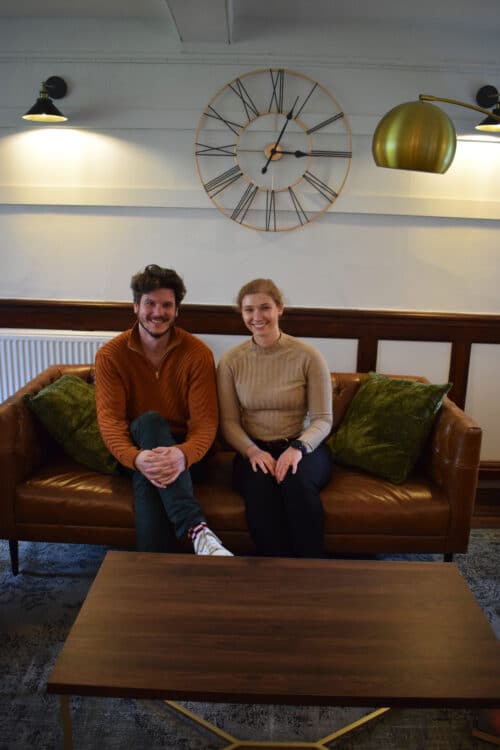 Antonin Charret (MCR President) and Natalie Shteiman (Vice-President) in the newly refurbished MCR