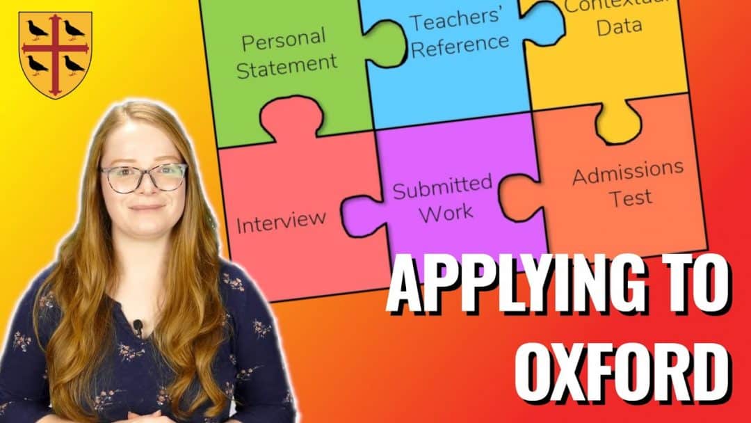 Applying to Oxford new video series from Teddy Hall