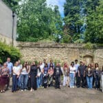 Group photo of the 2026 Prizewinners standing in the Rear Quad at St Edmund Hall.