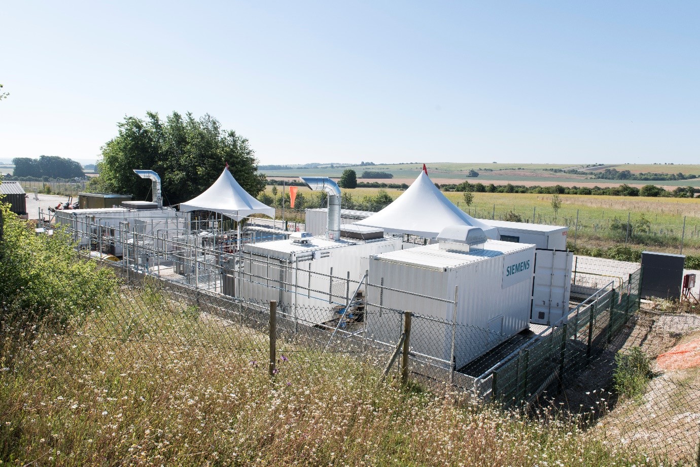 World’s first green ammonia for energy storage demonstrator at Rutherford Appleton Laboratory in Oxfordshire, UK.