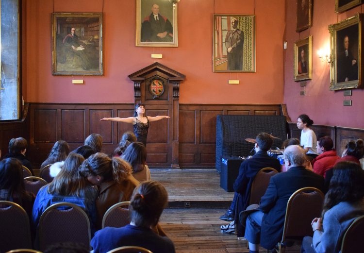 Dance performance in the Old Dining Hall