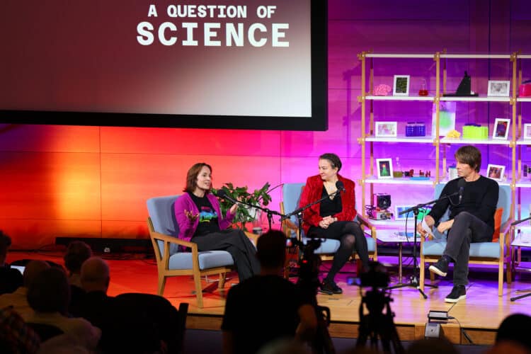Professor Carly Howett speaking on A Question of Science Podcast