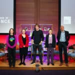 Carly Howett, Brian Cox and Panellists on A Question of Science Podcast