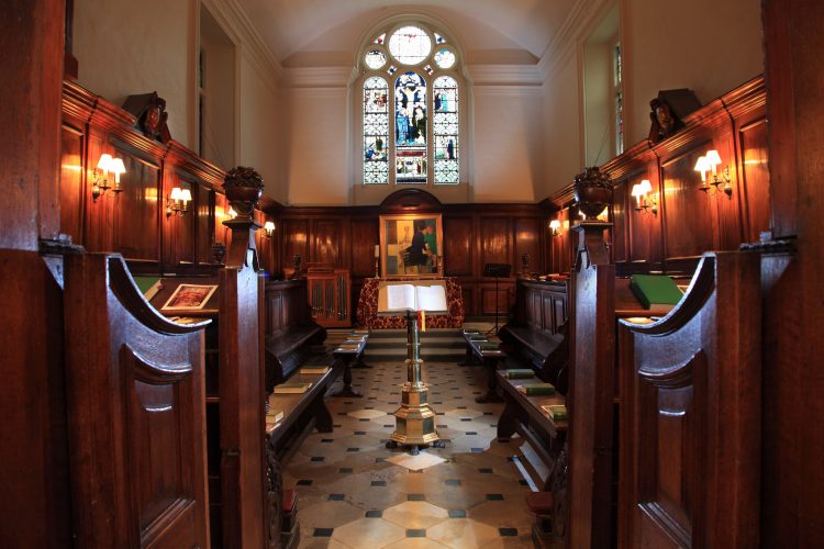Inside St Edmund Hall's Chapel