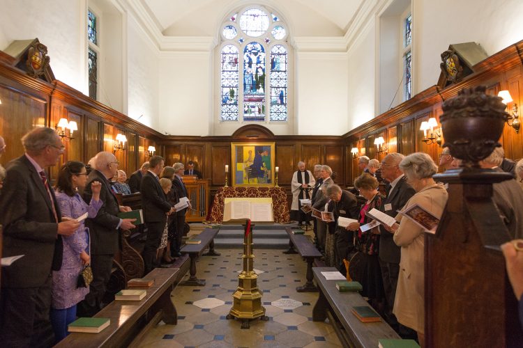 A service in the St Edmund Hall Chapel A service in the St Edmund Hall Chapel