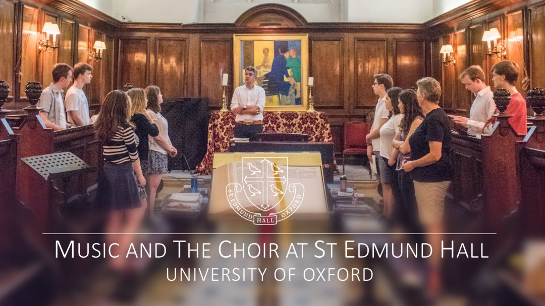 Watch a video about music and the choir at St Edmund Hall A video about music and the choir at St Edmund Hall