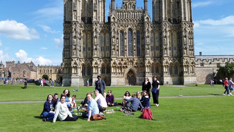 The Choir in front of Wells Cathedral