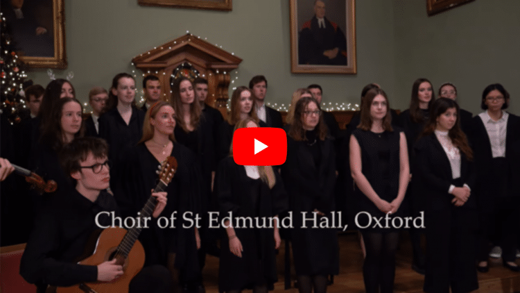 Choir of St Edmund Hall Xmas Video 2022 Website Thumbnail