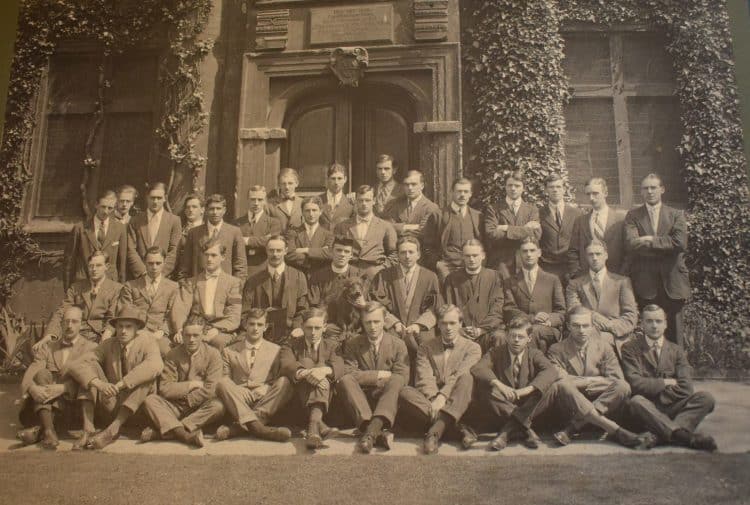 Members of the Common Room at St Edmund Hall in 1914