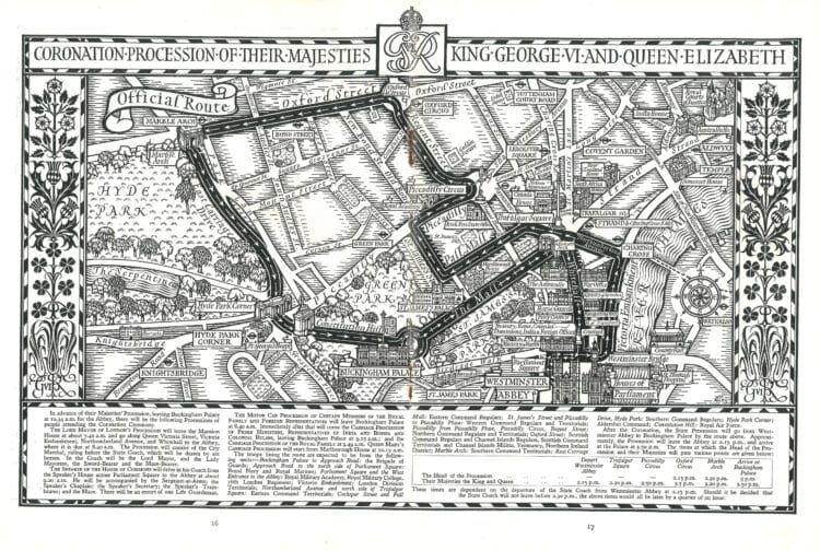 1937 Coronation map