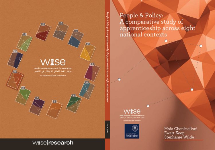 The cover of a report on participation in apprenticeships globally, by Maia Chankseliani et al