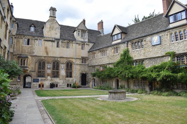 Front Quad looking towards Porters' Lodge