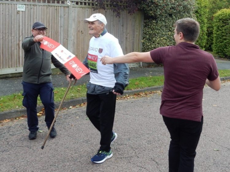 David Picksley walks London Marathon