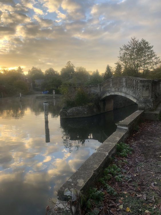 A photo taken on one of her dawn walks around Oxford by Linda Davies