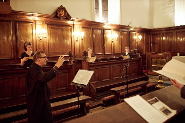 James Whitbourn conducting the SEH Chapel Choir