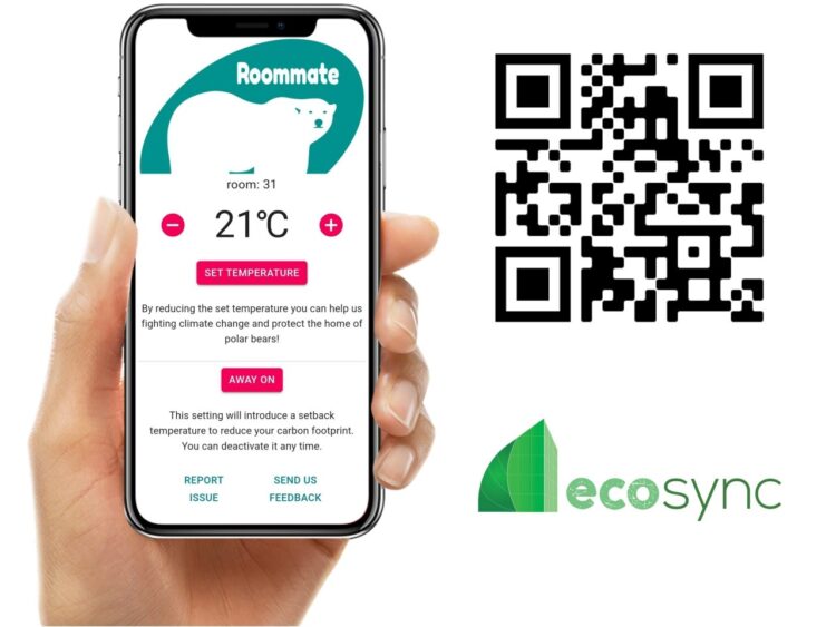 EcoSync App with QR Code