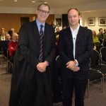 Professor Keith Gull with Professor Frank Trentmann, at the 2017 Emden Lecture