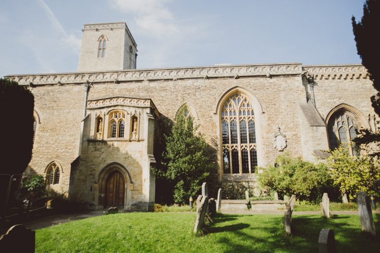 The exterior of St Peter-in-the-East, the College Library