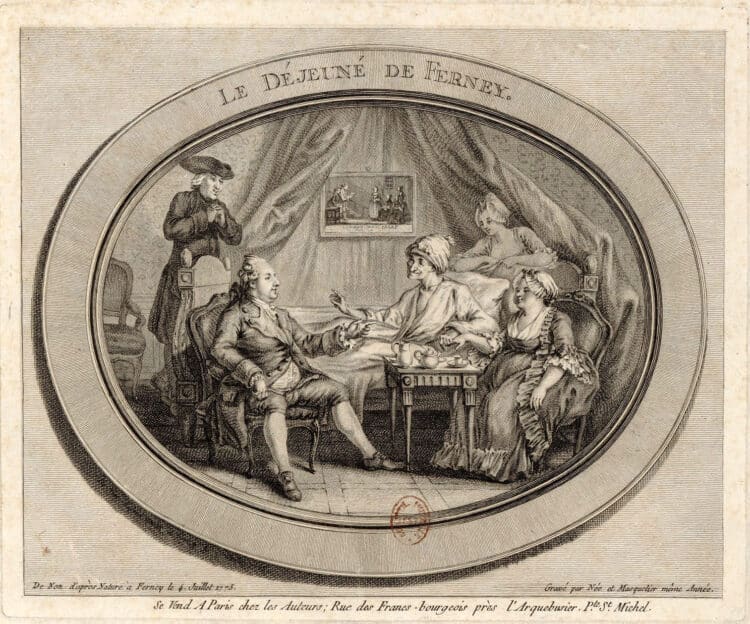 Figure 3: Dominique Vivant Denon, Le Déjeuner de Ferney, 1775