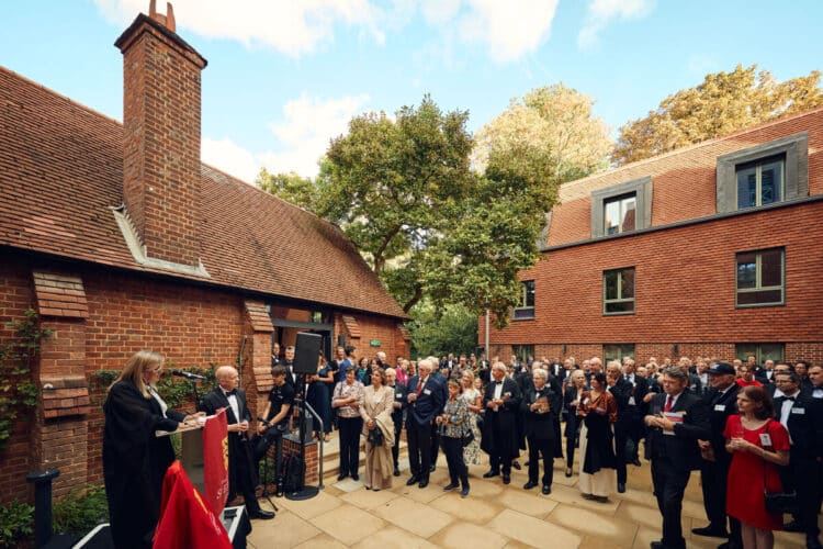 The Principal addressing alumni, supporters, Fellows and staff at the Opening Ceremony. Photo credit: Fisher Studios.