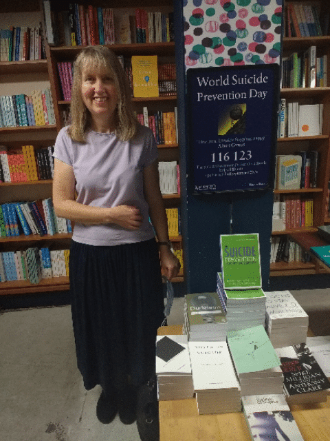 Joy Hibbins in Blackwells Bookshop