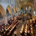 The Teddy Hall Choir singing in Wells Cathedral
