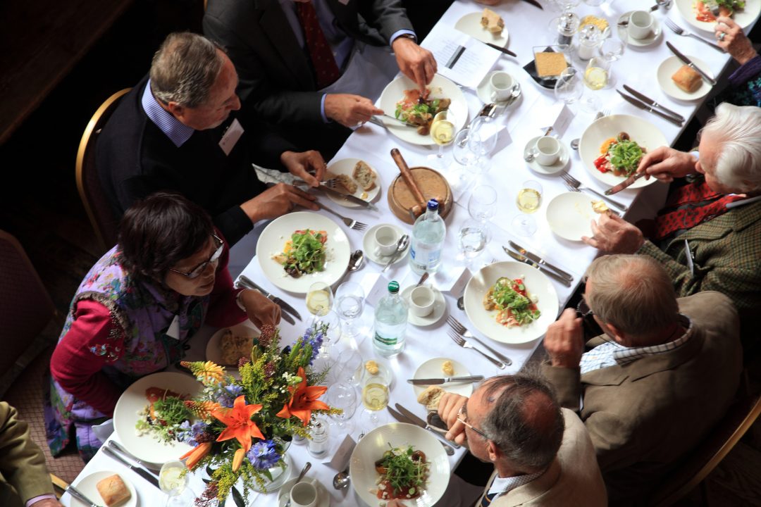 Lunch being served in the Old Dining Hall