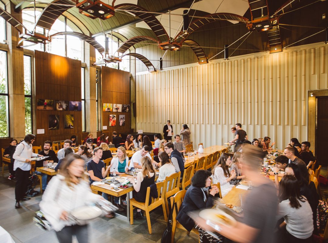 Lunch in the Wolfson Hall