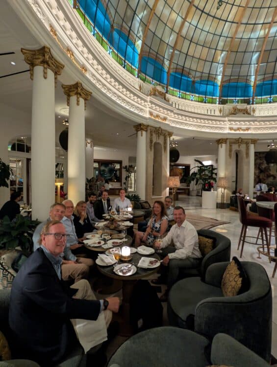 Aularians at the Palace Hotel in Madrid