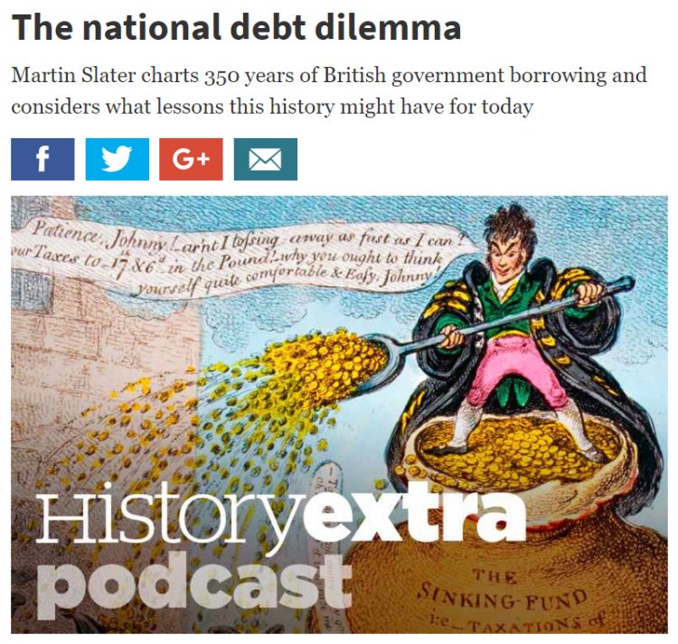 Screenshot of Martin Slater's podcast on History Extra