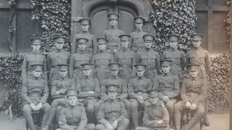 The Officers' Training Corps at St Edmund Hall in 1912