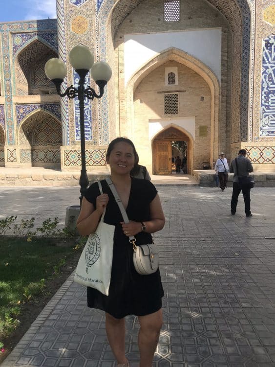 Olga on her summer research trip to Uzbekistan